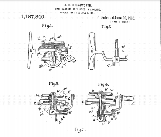 Holden Illingworth creates the patent for the first spinning reel