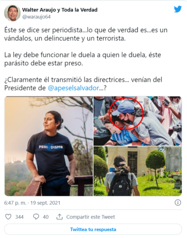 Presidente Bukele y usuarios de redes sociales difaman a directivo de APES