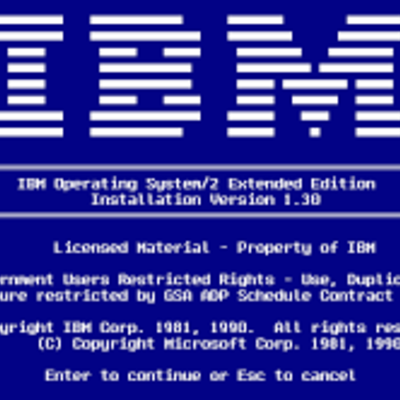 Timeline:  IBM OS 2 / LAN SERVER