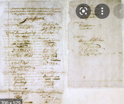 olive branch petition *turning point*