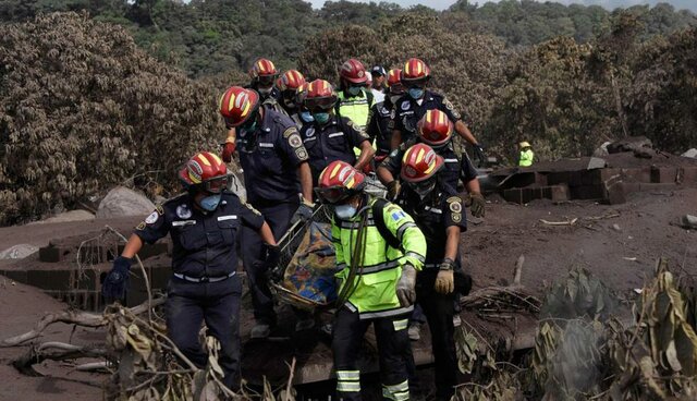 Erupción Volcánica del Volcán de Fuego