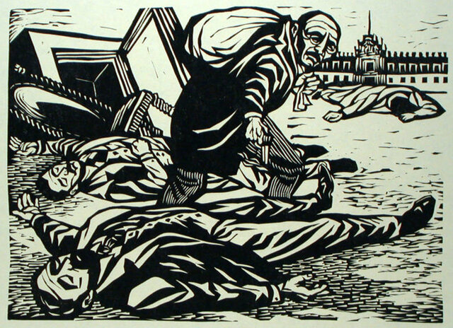 Victoriano Huerta sale del país