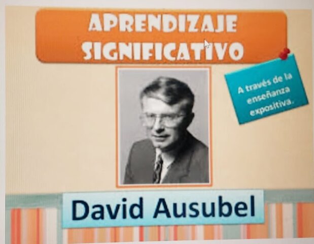 1963== DAVID AUSUBEL: APRENDIZAJE SIGNIFICATIVO