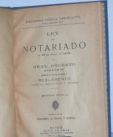 Ley del Notariado