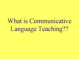 The communicative language teaching approach