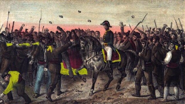 Sublevación militar del General Riego en Cabezas de San Juan e inicio del Trienio Liberal en España.