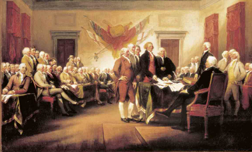 Declaración de Independencia de las 13 colonias americanas