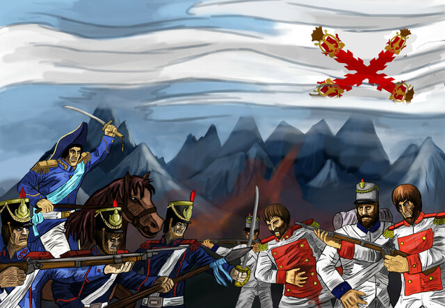 División entre realistas y patriotas (clero)