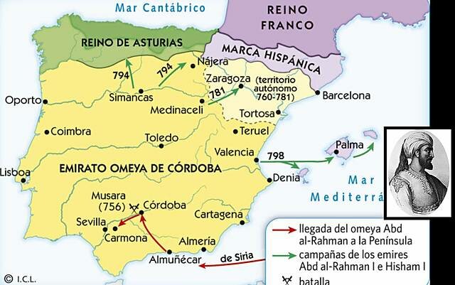 Abderramán I proclama el Emirato independiente de Córdoba