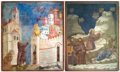 El cambio en el arte y Giotto di Bondone