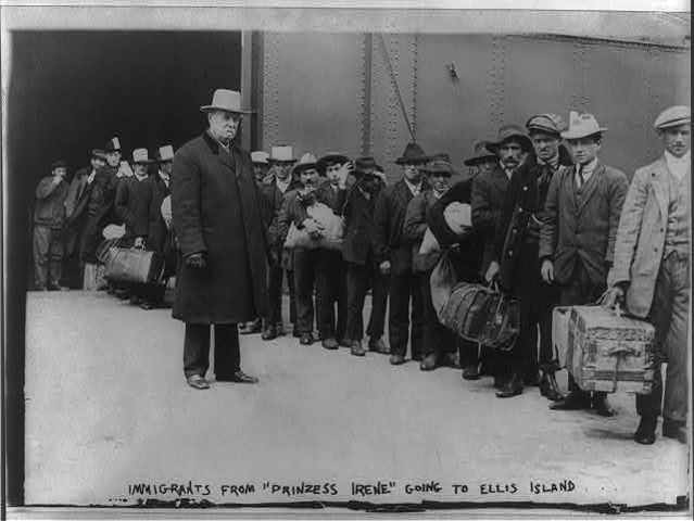 Arriving at Ellis Island