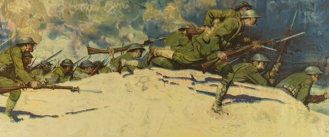 The beginning of the Great War (WWI)