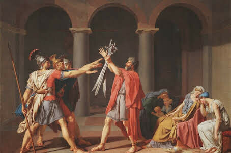 El juramento de los Horacios,J.L. David