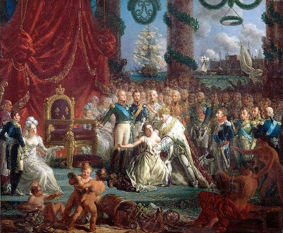 Luis XVIII promulga una Carta Otorgada a Francia