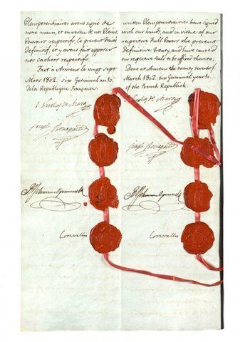 Paz de Amiens de Napoleón y Gran Bretaña.