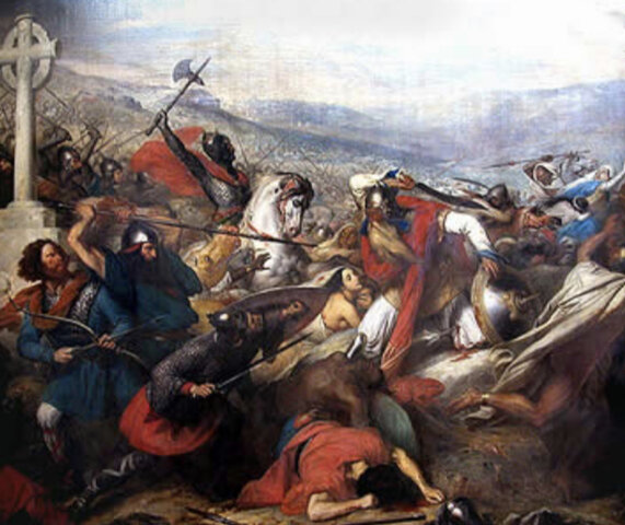 La batalla de Poitiers