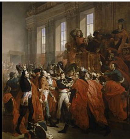 Napoleón da el golpe de estado del 18 de brumario y acaba con el directorio