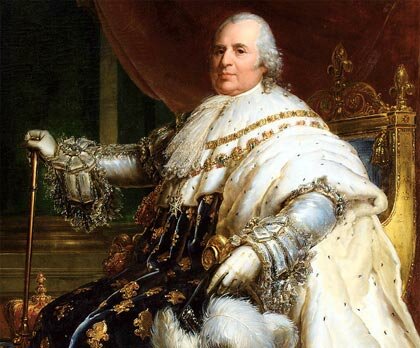 Inicio del reinado de Luis XVIII en Francia