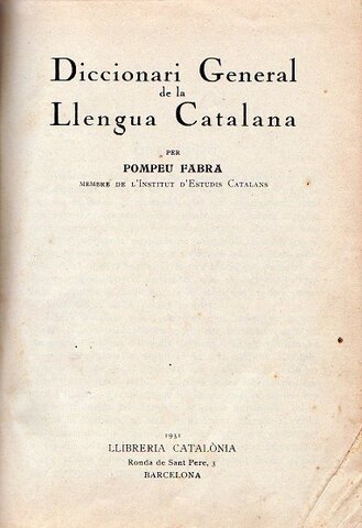 Creació del primer diccionari català