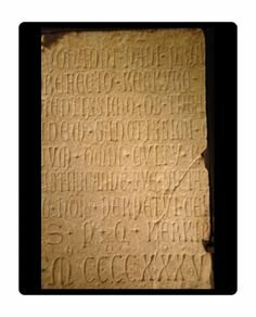 INSCRIPCIÓN MÁS ANTIGUA