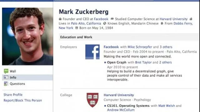 el primer usuario de la red social facebook