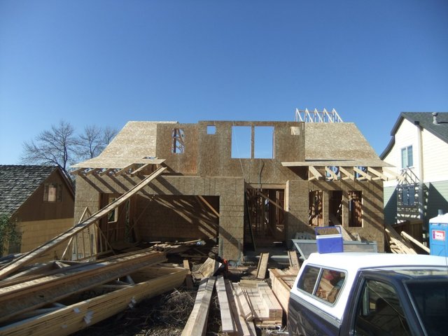 Building the upstairs bedrooms & loft