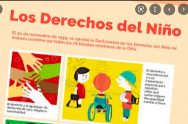 La declaración de los derechos del niño: Derecho a la educación son discriminación.