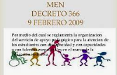 Decreto 366 de Febrero 9 de 2009