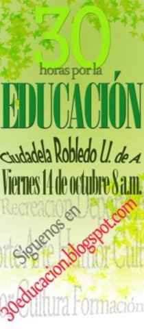 30 horas por la Educación