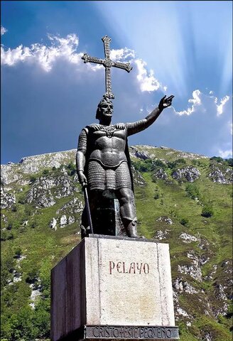 Pelayo funda el Reino de Asturias