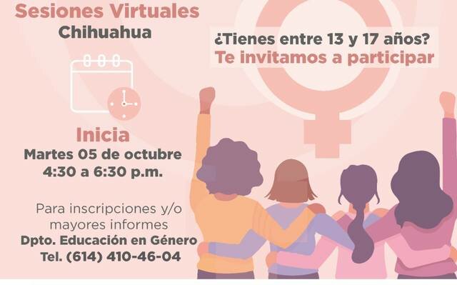 Convocan a adolescentes a participar en talleres de perspectiva de género