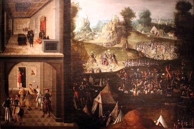 The beginning of the revolt againist Charles V