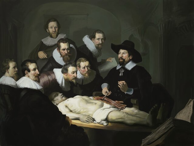 Lliçó d'anatomia del Doctor Pulp, Rembrandt
