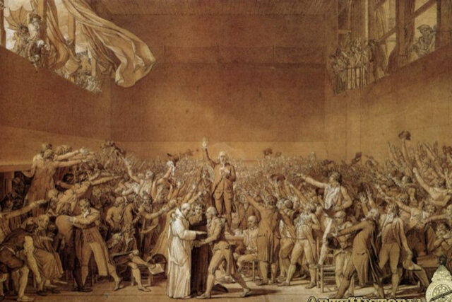 Inauguración de Los Estados Generales en Francia y juramento del Juego de la Pelota