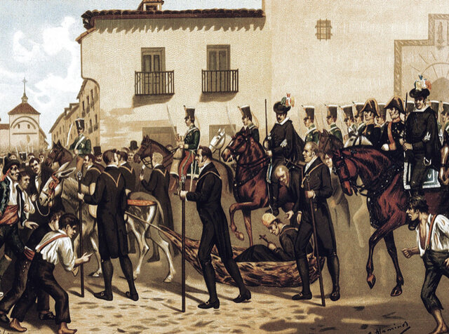 Sublevación militar del General Riego en Cabezas de San Juan e inicio del Trienio Liberal en España.