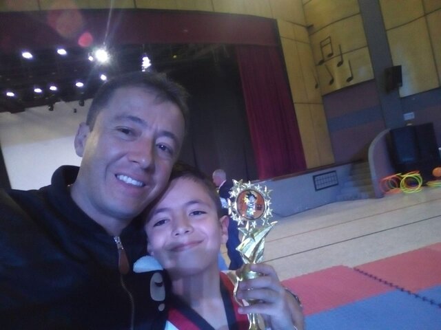 el día en que participe en el campeonato de taekwondo