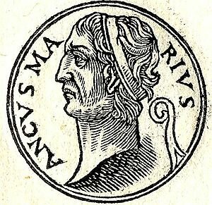 Ancus Marcius ascén al trò després de la mort de Tul·lus Hostili