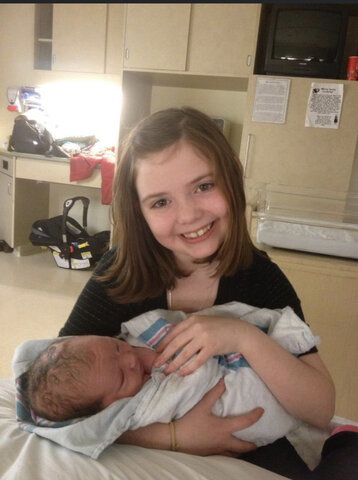 My first sibling was born