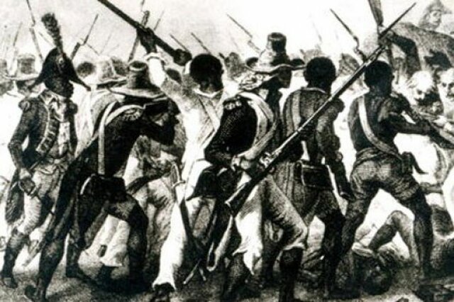 Tropas haitianas entrando al país