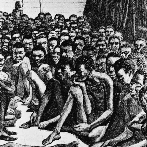 First transport of slaves.