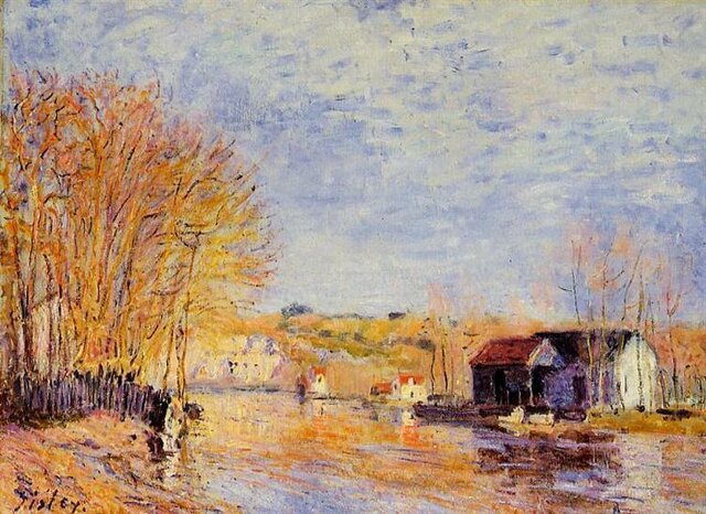 "High Waters at Moret sur Loing"