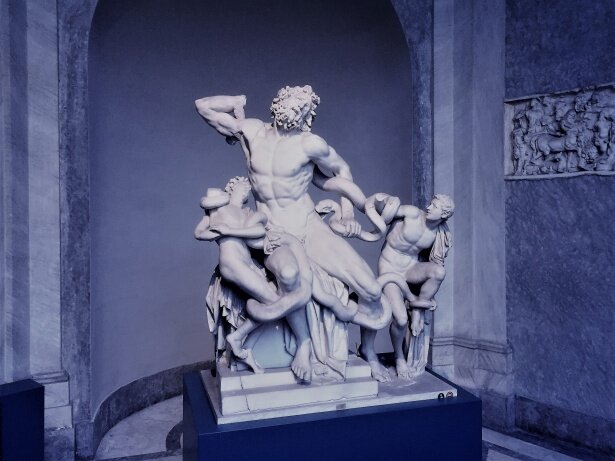 Laocoonte y sus hijos.