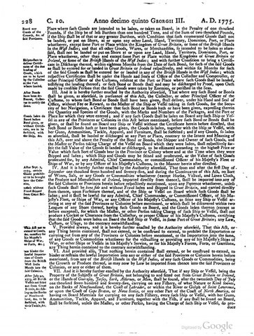 New England Restraining Act