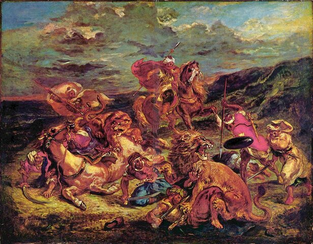 LA CAÇA DEL LLEÓ - Eugène Delacroix