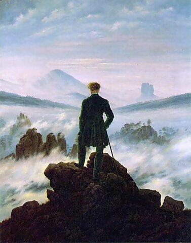 EL CAMINANT SOBRE EL MAR DE BOlRA - Caspar David Friedrich