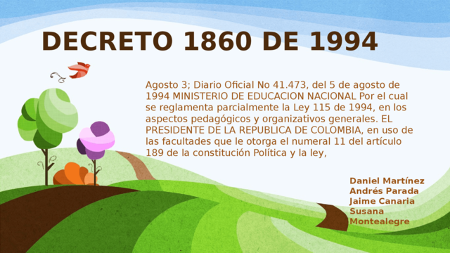 Decreto 1860 de 1994