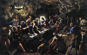 La última cena de Tintoretto