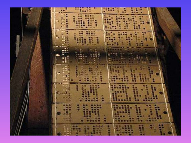 1953: Tarjetas perforadas.