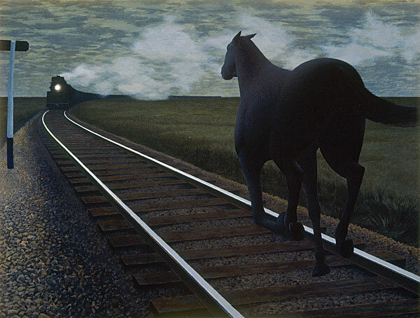 Horse and Train