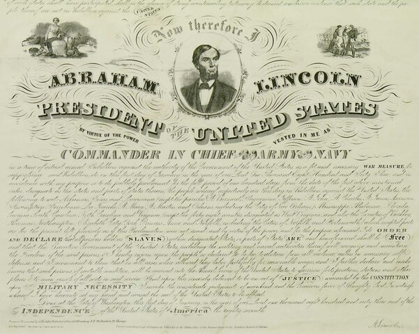 Emancipation Proclamation Intentions